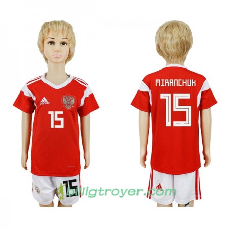 Billige Fotballdrakter Russland Miranchuk 15 Barn VM 2018 Hjemmedraktsett